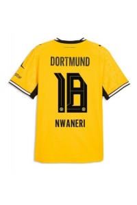Borussia Dortmund Ethan Nwaneri #18 Jalkapallovaatteet Kotipaita 2026-27 Lyhythihainen